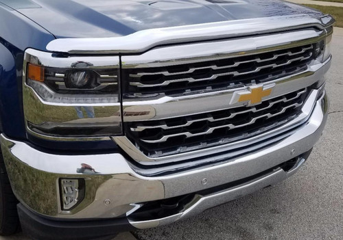Chrome bugflector hood - bugflector,